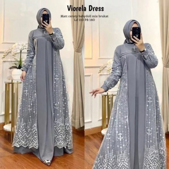 DRESS OUTER TERBARU ABU2