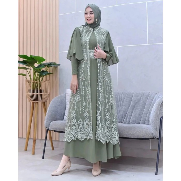 DRESS GAMIS GREEN