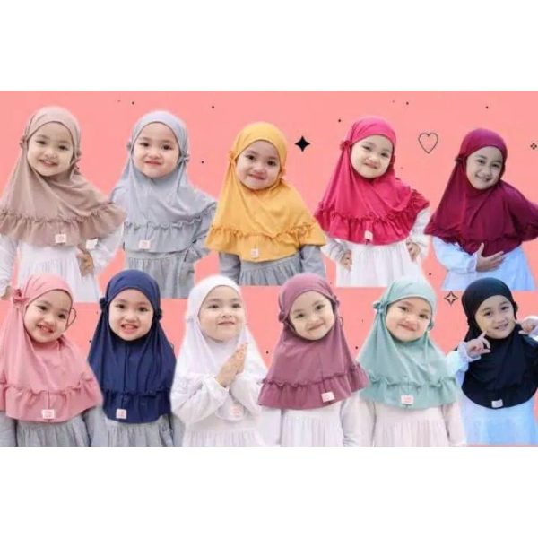 Jilbab Carla Anak Usia 0-6 Bulan 1 2 3 Tahun/Hijab Bayi