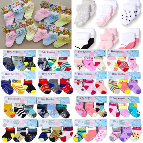 KAOS KAKI BAYI/ANAK USIA 0-6 BLN(3 PASANG)